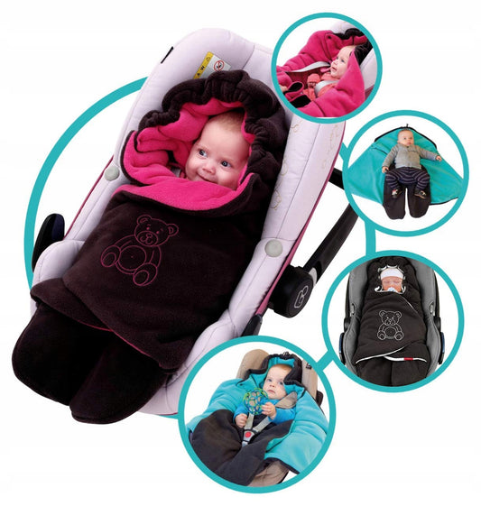 BYBOOM manta arrullo para silla de coche y cochecito POLAR
