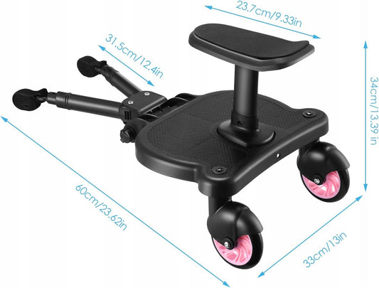FNRIDS marchepied universel pour poussette, capacité de charge 25 kg