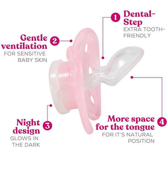 DENTISTAR NIGHT Silikon-Schnuller 3er-Pack 0–6 Monate – Produktbild 2