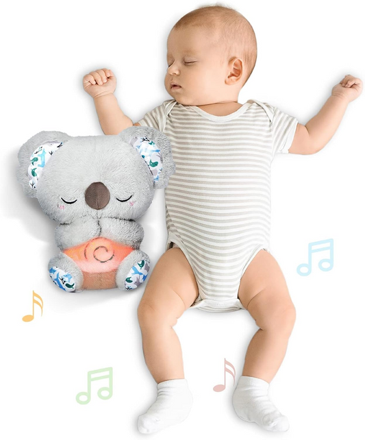 AUBY schlafender KOALA mit Bewegung, Schlaflieder, Nachtlicht 25 cm