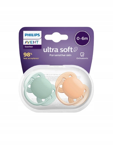 PHILIPS AVENT Ultra Soft cumik, 2 db 0–6 hónap