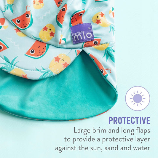 BAMBINO MIO wendbare UPF-Schwimmkappe 0–12 Monate – Produktfoto 2