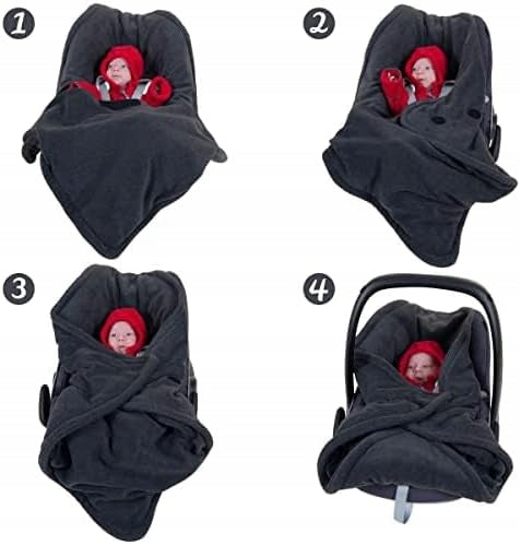 HOPPEDIZ Baby-Autositzsack FLEECESACK