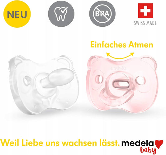 MEDELA dudlík uklidňující x 2 silikon 0-6 měsíců
