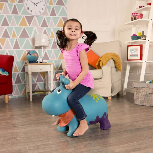 B.TOYS GUMMI-HIPPOPOTAMUS HÜPFTIER 61 cm + Pumpe – Produktfoto 2