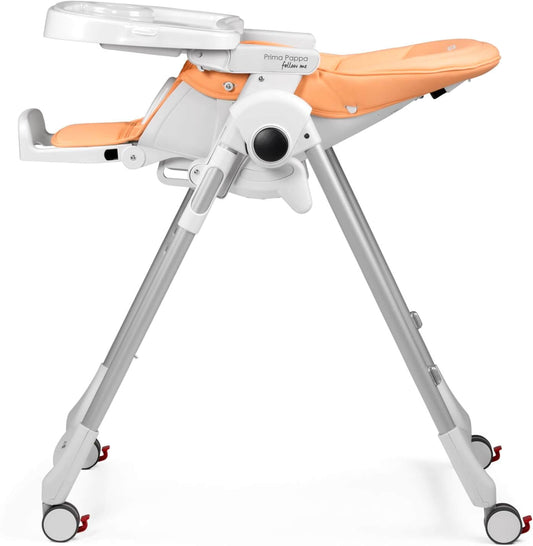 PEG PEREGO Prima Pappa Follow Me krzesełko do karmienia do 15kg, 2w1 leżaczek z regulacją wysokości