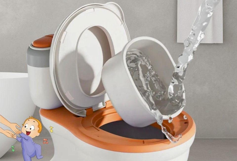MOBICLINIC Nachttopf mit Toilettenpapierhalter