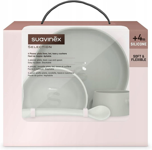 SUAVINEX Selection Silikon-Geschirrset, 4-tlg., ab 4 Monaten – Produktfoto 2