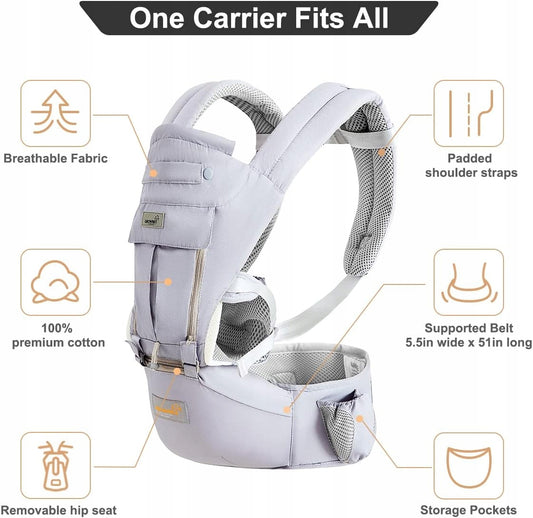 GROWNSY ergonomické nosítko s bederním pásem 6v1