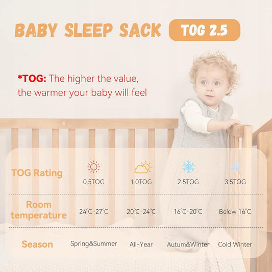 YOOFOSS Schlafsack 2,5 TOG 0–6 Monate – Produktfoto 2