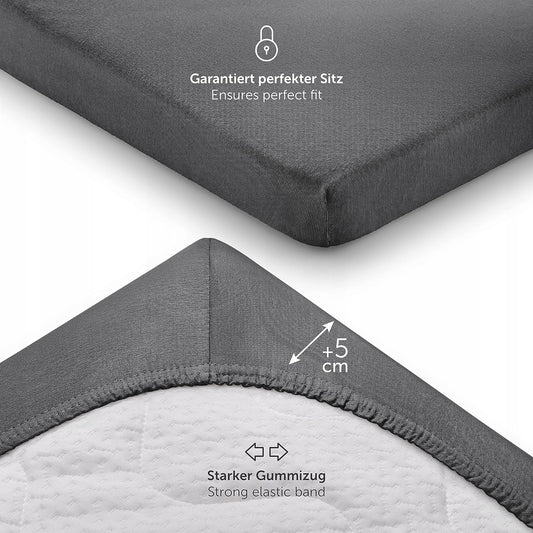 LALENI Spannbettlaken für Wiege 40x90, 2 Stück – Produktbild 2
