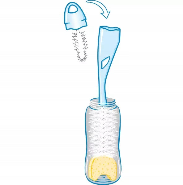 NUK 2-in-1 Bürste zur Reinigung von Flaschen und Saugern 28 cm