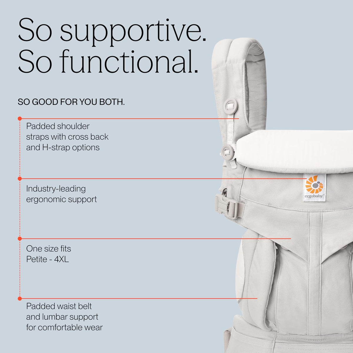 ERGOBABY OMNI 360 ergonomische Babytrage 3,2-20,4kg