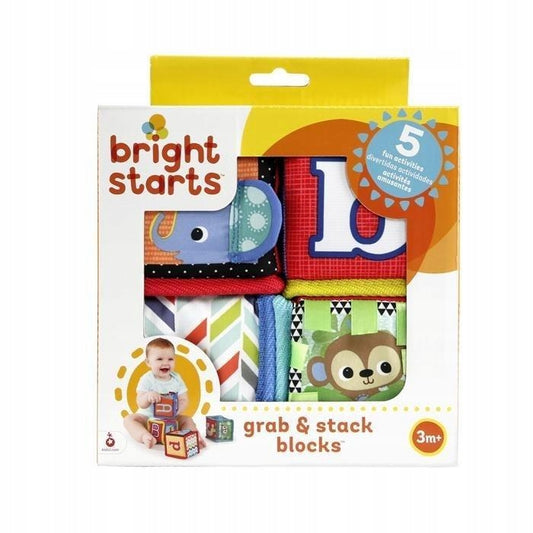 BRIGHT STARTS weiche Lernbausteine GRAB & STACK