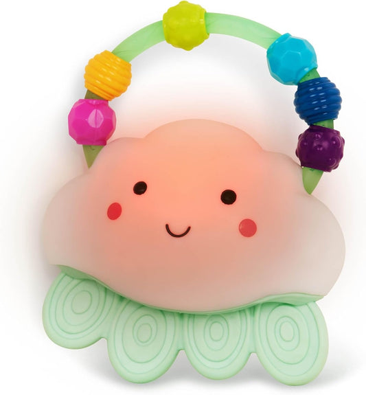 B.TOYS Rain-Glow Squeeze silikonová lampička s kousátkem MRAČKO 11x13 cm