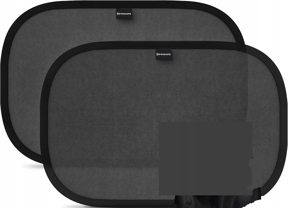 SYSTEMOTO Sonnenschutz für Autoscheiben UV 50+ 2 Stück