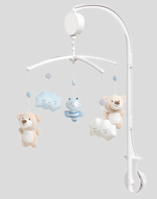 INTERBABY Spieluhr-Mobile für das Babybett BÄREN und WOLKEN