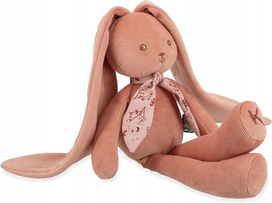 KALOO jucărie de pluș din catifea cu nervuri 35 cm IEPURE PANTIN + cutie