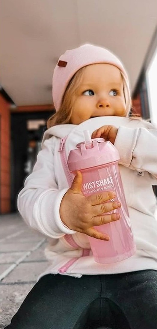 TWISTSHAKE Straw Cup Trinklernbecher mit Strohhalm, auslaufsicher, 360 ml, ab 6 Monaten