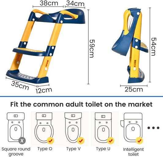 MUOIVG Toilettenaufsatz mit Stufen – Produktfoto 2
