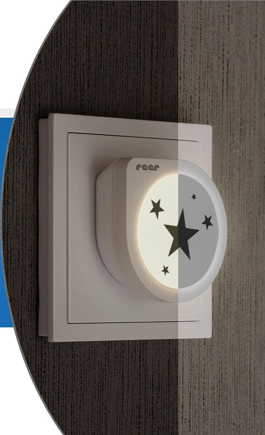 REER NightGuide Star LED-Nachtlicht für die Steckdose, Dämmerungssensor
