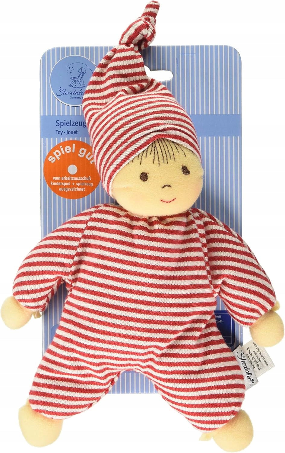 STERNTALER Kuscheltier Heiko mit Rassel 20 cm "N