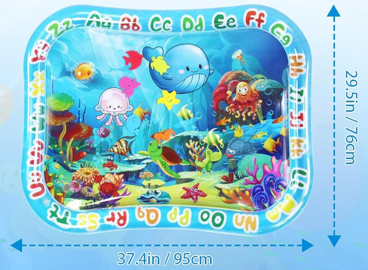 GARNHLOB Wasser-Spielmatte für die Bauchlage 75 x 95 cm MEERESTIERE – Produktfoto 2