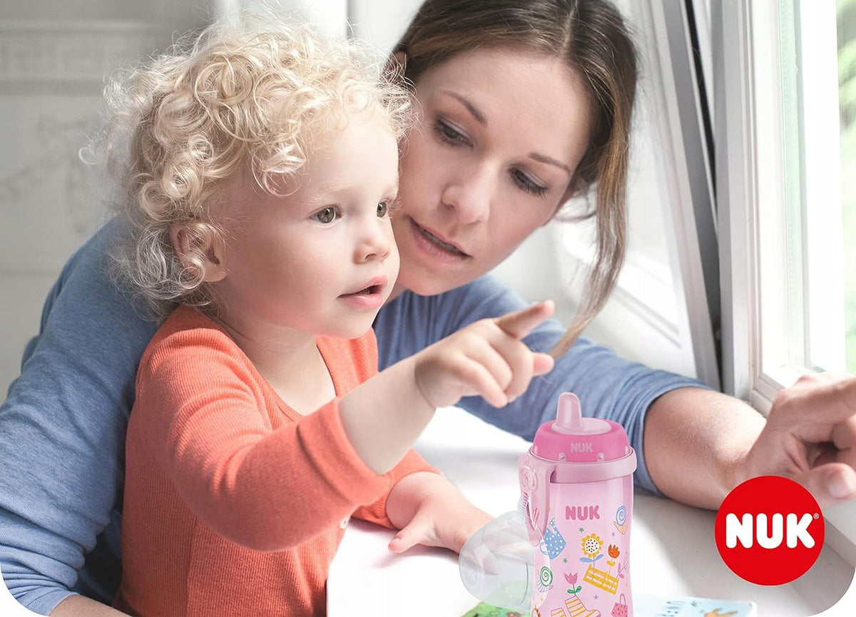 NUK Kiddy Cup Flasche mit Clip 300 ml