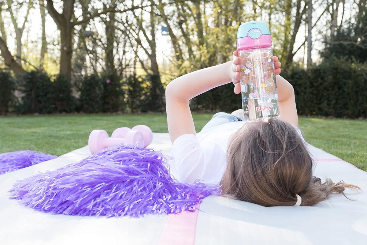 NUBY Trinklernbecher Tritan mit Strohhalm 4 l+ 540 ml