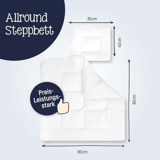 JULIUS ZOLLNER BASIC Set aus Kissen und Decke 80x80 cm/ 35x40 cm – Produktbild 2