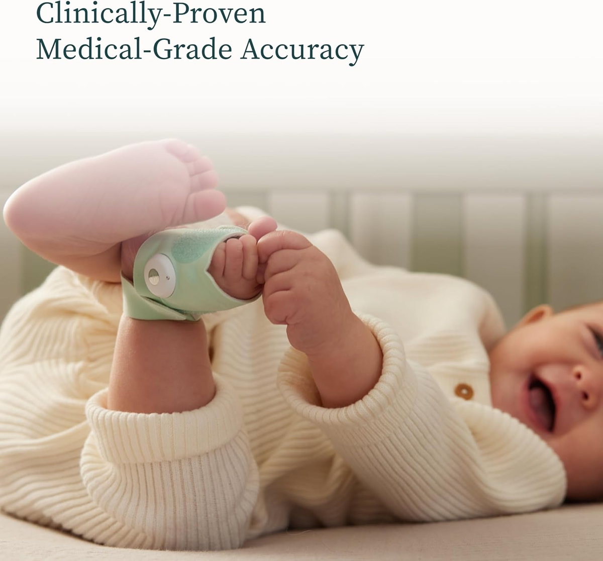 OWLET DREAM SOCK Pulsoximeter und Pulsmesser 2-in-1 für Babys 0-18 Monate