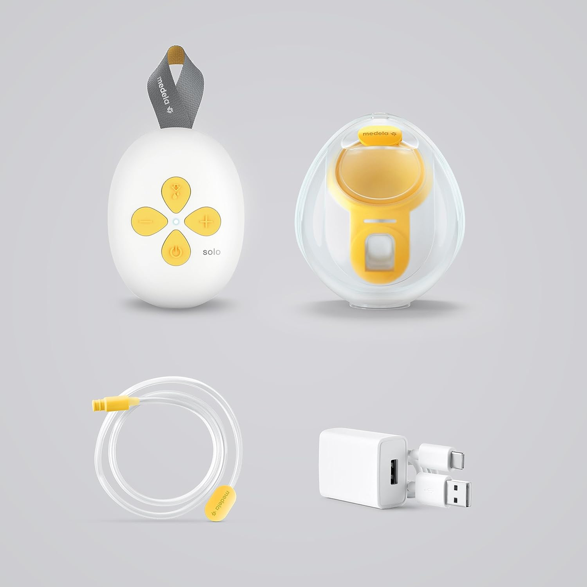 MEDELA SOLO HANDS-FREE elektrische 2-Phasen-Milchpumpe USB
