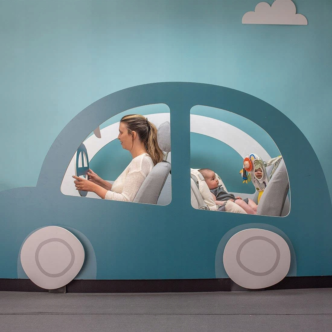 TAF TOYS Aktivitätszentrum fürs Auto mit Spiegel