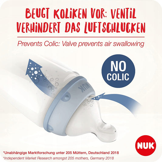 NUK sada NO COLIC 4 lahvičky košík KONTROLA TEPLOTY
