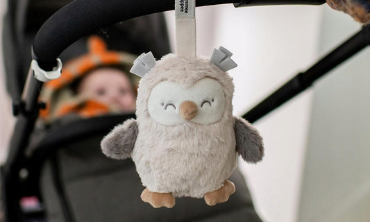 TOMMEE TIPPEE Gufo Ollie CIONDOLO con carillon e sensore di pianto 15 cm