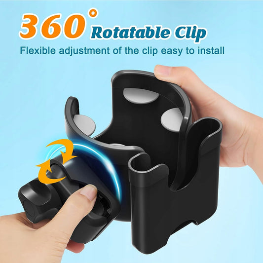 GUISEAPUE soporte universal para vaso y teléfono para cochecito, bicicleta, patinete