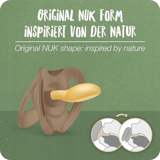 NUK for Nature Beruhigungssauger x 2 Latex 18-36 Monate