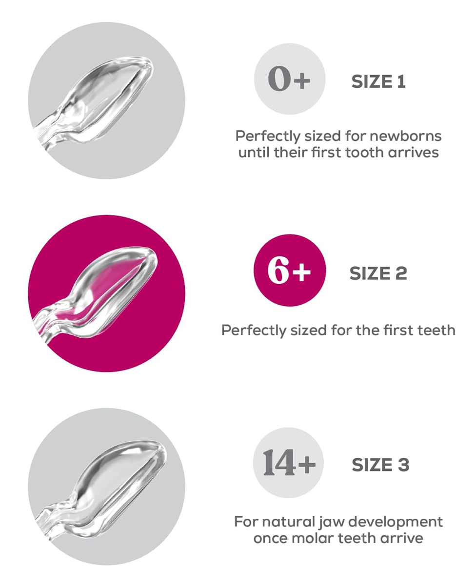 DENTISTAR Beruhigungssauger Silikon 2er Pack 6-14 Monate