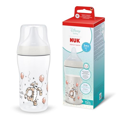 Biberon anticolici NUK Perfect Match 260 ml 3m+ Disney Tigruș