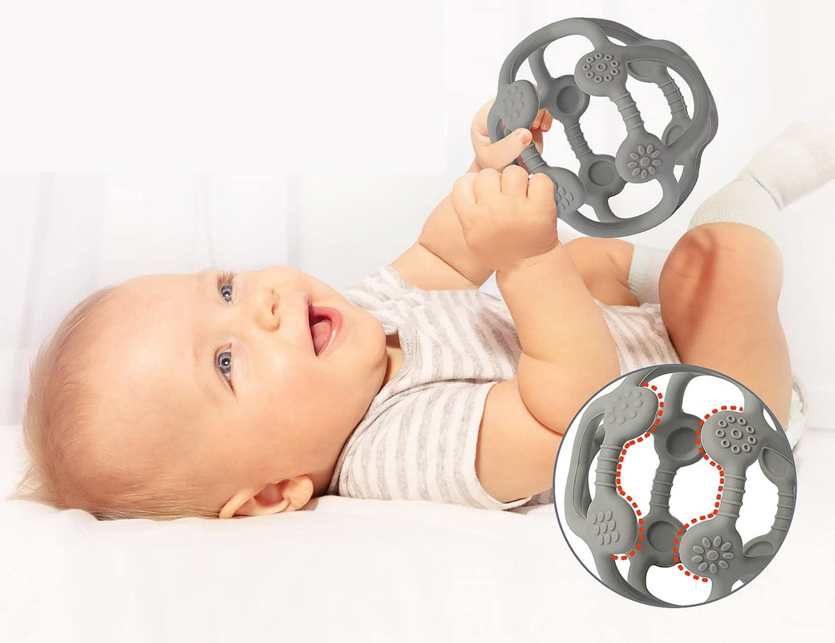 MCGMITT Beißball Silikon-Beißring 10 cm
