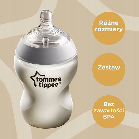 TOMMEE TIPPEE zestaw startowy butelek ANTI-COLIC, różne rozmiary, bez BPA