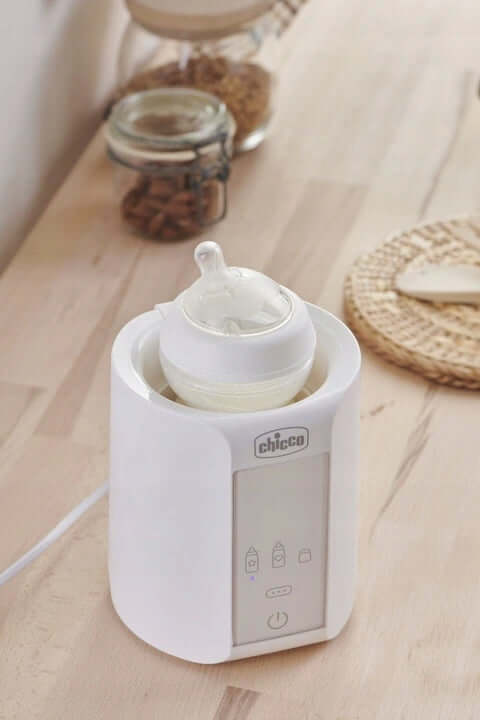 CHICCO Home Travel PODGRZEWACZ DO BUTELEK "O. biały cyfrowy podgrzewacz do butelek Chicco, domowy i podróżny