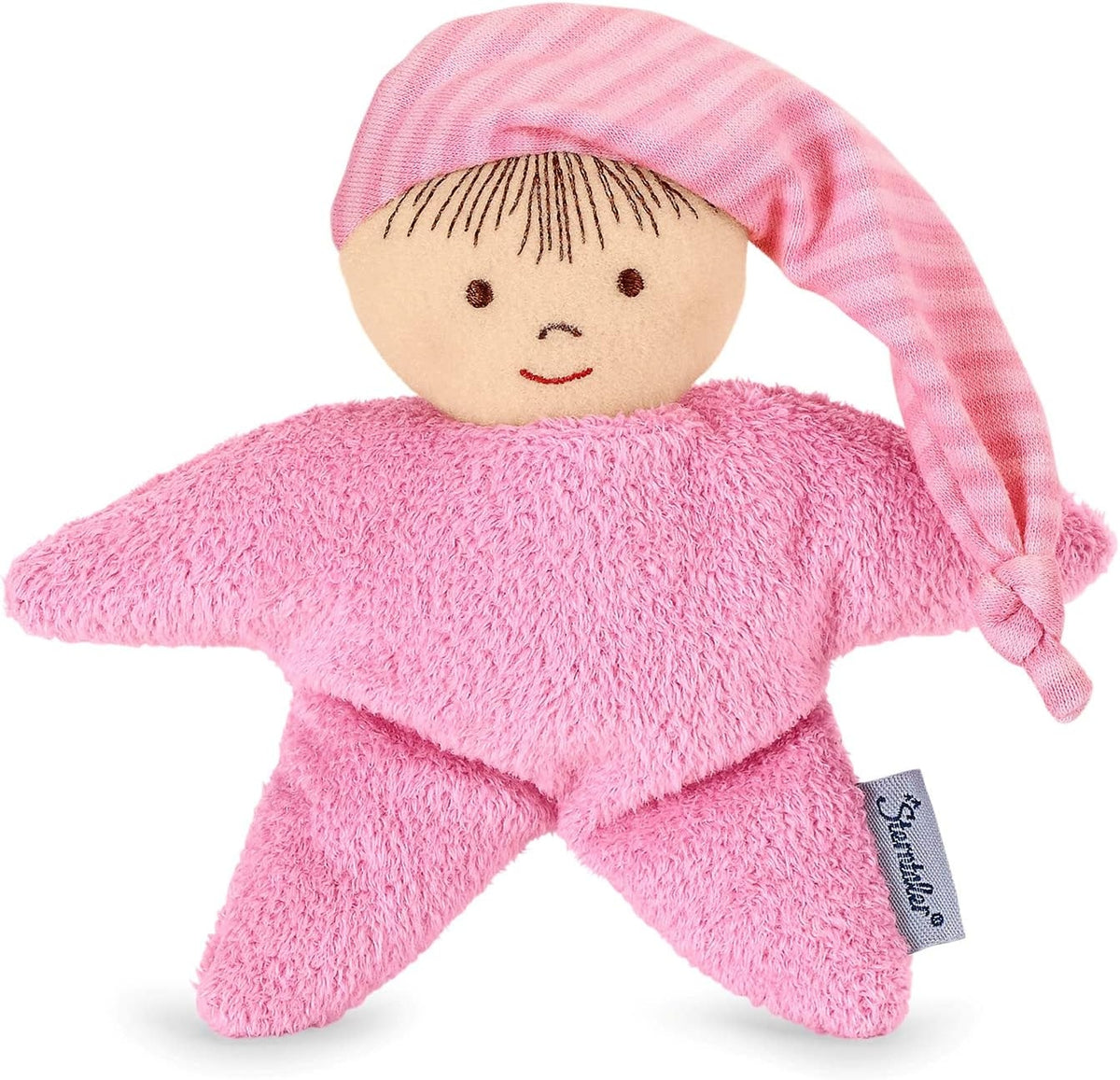 STERNTALER Kuscheltier mit Rassel 16 cm "N