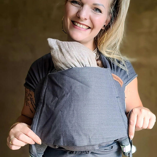 HOPPEDIZ hop-tye ergonomische Babytrage 0–30 Monate – Produktfoto 2
