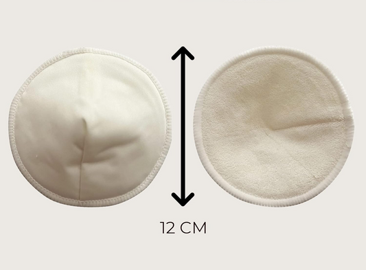 MOM'S PADS Bambus-Stilleinlagen x14 + Wäschesack, Kosmetiktasche – Produktbild 2