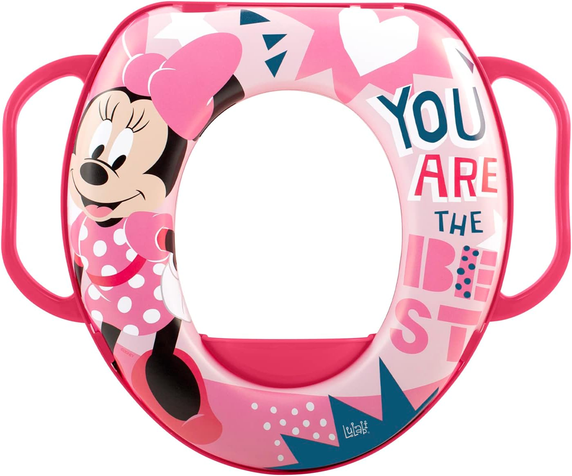 LULABI Minnie Maus weicher Toilettensitz mit Griffen 12 M+