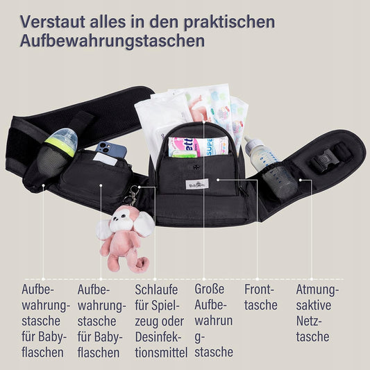 BABYMUST nosič na bok pro děti 4-30 kg