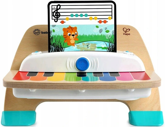 BABY EINSTEIN Hape Magic Touch pianoforte giocattolo in legno con comandi touch 18 x 30 cm
