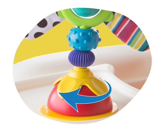 LAMAZE zabawka sensoryczna grzechotka z przyssawką 6m+
