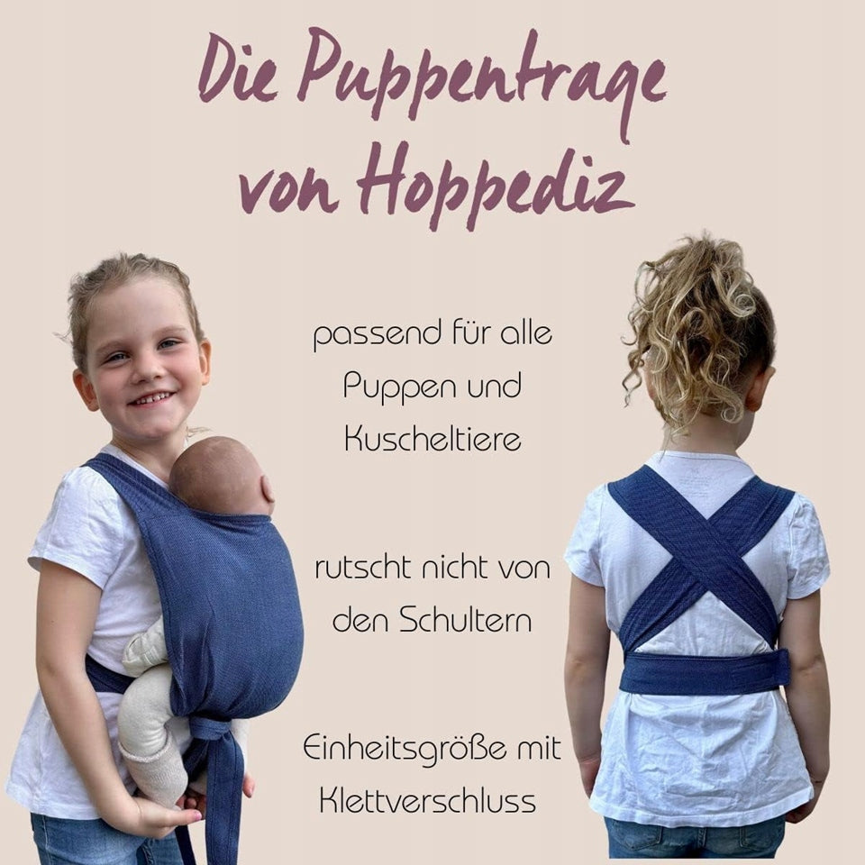 HOPPEDIZ Softtragehilfe für Puppen und Stofftiere